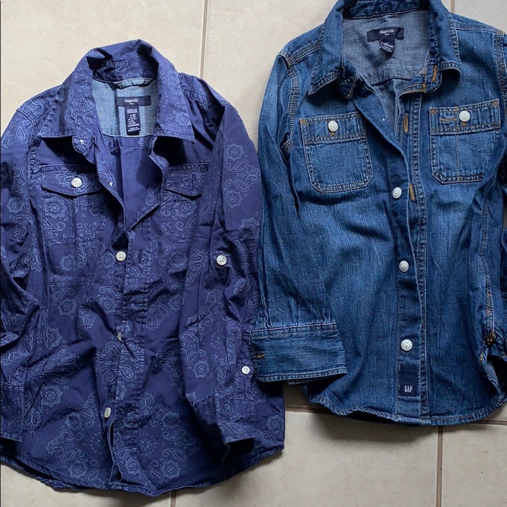 Lot of 2 pcs of boy jean shirt .